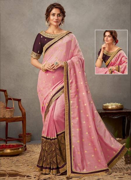 Light Pink Colour Norita 41500 Series Arinya Mahotsav New Designer Festive wear Silk Saree Collection 41513 B